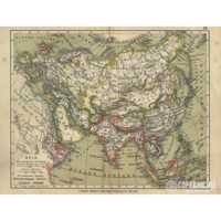 Asia Imperi Coloniali Ulrico Hoepli Stampa Ottocentesca