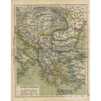 Penisola Balcanica Ulrico Hoepli Stampa Ottocentesca