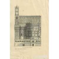 Antica Stampa Ottocentesca Il Coro del Duomo di Palermo Incisione 1898