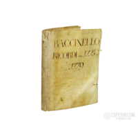 Quaderno Manoscritto Piena Pergamena Originale Conti e Bilanci Baccinello Grosseto 1775 - 1779