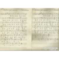 Tantum Ergo Canto a Due Voci del Maestro Felice Mariani Spartito Manoscritto