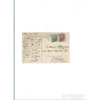 Cartolina illustrata Autografo di Salvator Gotta 1920 Domanda per Lavoro
