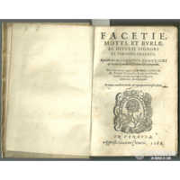 1588. BURLE E FACEZIE PER LODOVICO DOMENICHI