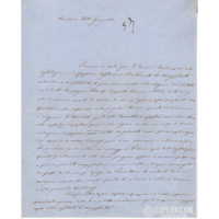 Lettera manoscritta sul Te Deum presso Fiesole in occasione della Costituzione