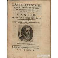 Laelli Peregrini Civiliis Philosophiae Morte Torquato Tasso 1597