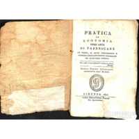 Libro antico Pratica Economia Arte di fabbricare 1806  Giovacchino Pagani
